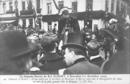 FAMILLES ROYALES - La Joyeuse Entrée Du Roi Albert à Bruxelles - 23 Décembre 1909 - Carte Postale Ancienne - Königshäuser