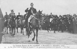 FAMILLES ROYALES - La Joyeuse Entrée Du Roi Albert à Bruxelles - 23 Décembre 1909 - Carte Postale Ancienne - Familles Royales