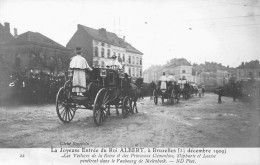 FAMILLES ROYALES - La Joyeuse Entrée Du Roi Albert à Bruxelles - 23 Décembre 1909 - Carte Postale Ancienne - Royal Families