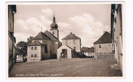 D-15035  KONNERSREUTH : Kirchplatz Mit Schule Und Pfarrhaus - Tirschenreuth
