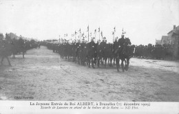 FAMILLES ROYALES - La Joyeuse Entrée Du Roi Albert à Bruxelles - 23 Décembre 1909 - Carte Postale Ancienne - Familles Royales