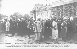 FAMILLES ROYALES - Funérailles De Léopold II, Roi Des Belges - 23 Décembre 1909 - Carte Postale Ancienne - Koninklijke Families