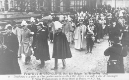 FAMILLES ROYALES - Funérailles De Léopold II, Roi Des Belges - 23 Décembre 1909 - Carte Postale Ancienne - Familias Reales