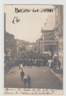 Monceau-sur-Sambre Charleroi  CARTE PHOTO   Les Fêtes Patriotiques  Remise Du Drapeau Aux Combattant - Charleroi