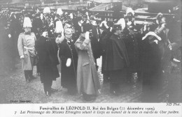 FAMILLES ROYALES - Funérailles De Léopold II, Roi Des Belges - 23 Décembre 1909 - Carte Postale Ancienne - Royal Families