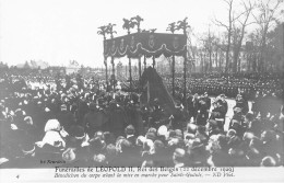 FAMILLES ROYALES - Funérailles De Léopold II, Roi Des Belges - 22 Décembre 1909 - Carte Postale Ancienne - Familias Reales