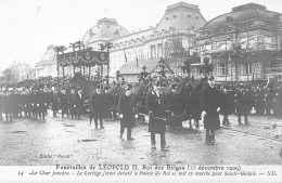 FAMILLES ROYALES - Funérailles De Léopold II - 22 Décembre 1909 - Roi Des Belges - Carte Postale Ancienne - Familles Royales