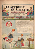 La Semaine De Suzette N°10 Nadette Infirmière - La Légende De La Dentelle De Bruges - Patron Manchon Et Bonnet... - La Semaine De Suzette