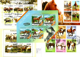 Lot Blocs Thematique " Chevaux " - Chevaux