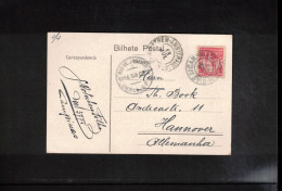 Brazil Interesting Postcard To Germany - Lettres & Documents