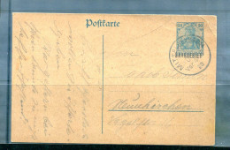 Germany SAARGEBIET  1920 Postal Stationary Card Used 14954 - Entiers Postaux