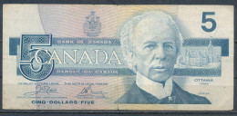 °°° CANADA 5 DOLLARS 1986 °°° - Kanada