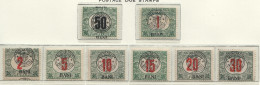 Transylvanie  Timbres Taxe  Surcharges Type I MiNr  1 I - 10 I * - Transylvania