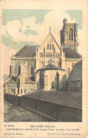 FRANCE - 58 - Nevers - Cathédrale Saint-Cyr ( Façade Ouest, Précédée D'une Abside ) - Carte Postale Ancienne - Nevers