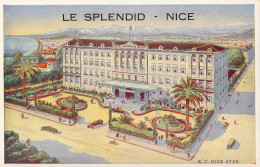 FRANCE - 06 - Nice - Le Splendid Hôtel - 50 Boulevard Victor-Hugo - Carte Postale Ancienne - Cafés, Hotels, Restaurants