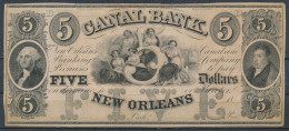 °°° USA - 5 DOLLARS 1840 CANAL BANK NEW ORLEANS D °°° - Valuta Van De Bondsstaat (1861-1864)