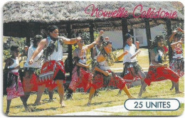 NEW CALEDONIA : NC-053  25 Groupe De Danse FAIVA ( Batch: 00168) USED - Nieuw-Caledonië