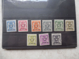 Belgique Belgie Preo 28  ( 1945 ) Pre 529/537 Mnh **  Série Parfaite / Perfect - Typo Precancels 1936-51 (Small Seal Of The State)