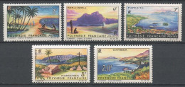 POLYNESIE 1964  N° 30/34 ** Neufs MNH Superbes C 28 € Paysages Landscapes Tuamotu Bora Papeete Marquises - Neufs