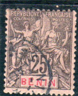 France: Ex Colonies :Bénin Année 1894 N° 40 Oblitéré - Gebraucht
