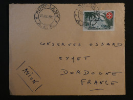 BR7   AEF BELLE LETTRE . 1957  FORT LAMY A EYMET FRANCE  ++AFF.INTERESSANT + - Cartas & Documentos