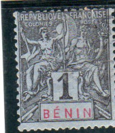 France: Ex Colonies :Bénin Année 1894 N° 33 Oblitéré - Usati