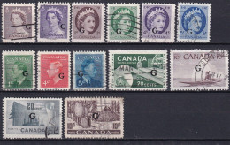 Canada   Lot   Service    ° - Overprinted