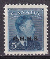 Canada   1950/51   YT12   Service    ** - Aufdrucksausgaben