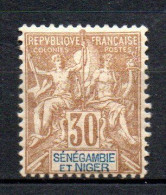 Col33 Colonie Sénégambie Et Niger N° 9 Neuf X MH Cote : 20,00€ - Nuovi