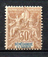 Col33 Colonie Sénégambie Et Niger N° 9 Neuf X MH Cote : 20,00€ - Neufs