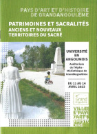 Programme - Pays D'Art Et D'Histoire De GrandAngoulême - Université En Angoumois - Avril 2023 - Programmes