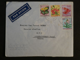 BR7 CONGO BELGE   BELLE LETTRE  1946 PETIT BUREAU KABUNGA  A  L ISLE JOURDAIN   FRANCE   +  +AFF.  PLAISANT + - Covers & Documents