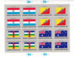 United Nations  Flag Of The Nations  MNH** Paraguay Bhutan; Central African Repl.; Australia - Blokken & Velletjes