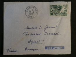 BR7 TOGO  BELLE LETTRE 1955 PETIT BUREAU LAMA KARA  A EYMET  FRANCE  +AFF.  PLAISANT + - Lettres & Documents