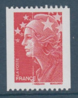 N° 4240 MARIANNE BEAUJARD AVEC VARIETE GRAND TRAIT VERTICAL BLANC ** - Unused Stamps