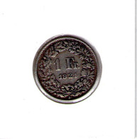 Suisse. 1 Franc 1921 - 1 Franken