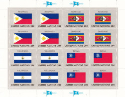 United Nations  Flag Of The Nations  MNH** Philipphines; Swaziland; Nicaragua; Burma - Blokken & Velletjes