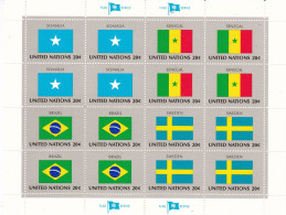 United Nations  Flag Of The Nations  MNH** Somalia; Senegal; Brazil; Sweden - Blocks & Sheetlets