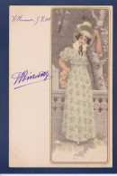 CPA 1 Euro Femme En Pied Illustrateur Femme Woman Art Nouveau Circulé Prix De Départ 1 Euro - 1900-1949