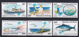 257 WALLIS Et FUTUNA 1979 - Yvert 226/31 - Poisson Bateau Peche - Neuf ** (MNH) Sans Charniere - Ungebraucht