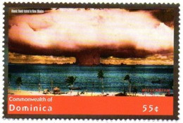 DOMINICA 1v MNH** Atomic Bomb Tested In New Mexico Nuclear Energy Atoms Bomba Atómica Atom Bombe - Atomo