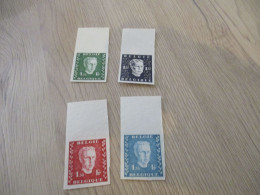 Essai - Prince Charles (1947) Belgique Belgie   4 Non Dentelés Sans Gomme Rare!!! - Prove E Ristampe