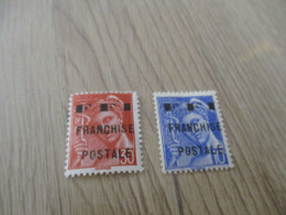 Série De 2 Timbres Neuf ** LIBERATION De MAURIAC Mercure SURCHARGE FFI Franchise Postale - Liberation