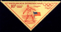 OLYMPICS-1956-MELBOURNE- ATHLETICS - ODD SHAPED -DOMINICANA-MNH-A5-108 - Verano 1956: Melbourne