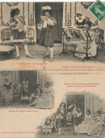 Fete Theatre 2 CP Le Bourgeois Gentilhomme Molière à Dijon Fev. 1905  Broderie Embroidery - Manifestations