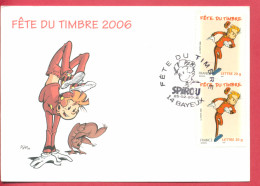 2006 - CM - Fête Du Timbre - SPIROU - Oblitération Bayeux - Tp N° 3877 - 2000-2009