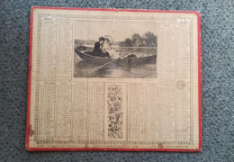 CALENDRIER 1897 POSTES PTT Illustration Couple Par Schweninger  Edition Vilain 2 Rue De La Parcheminerie à Paris - Groot Formaat: ...-1900