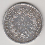 Francia 5 Francs 1873 Zecca Parigi - 5 Francs