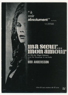 CPM - Reproduction D'affiche - Ma Soeur, Mon Amour (Bibi Anderson) - Manifesti Su Carta