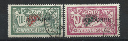 Andorre N°22/23 Obl (FU) 1931 - Timbres Français Surchargé - Avec Certificat Et Signé - Used Stamps